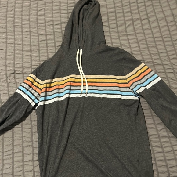 American Rag | Shirts | 6stripe Vintage Drawstring Hoodie | Poshmark